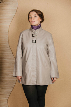 Плащ из экокожи- большие размеры (новый) 2