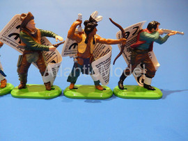 Солдатики 1/32 Britains Индейцы ковбои серии 1971 4