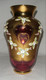 Ваза лепка Богемия с позолотой 1980-ых годов из Чехии