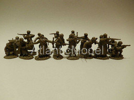 Солдатики 1/32 tssd Советская армия 16 фигур WWII 2