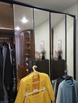 Югославия Шкаф для одежды с зеркальным фасадом по типу аккордеон