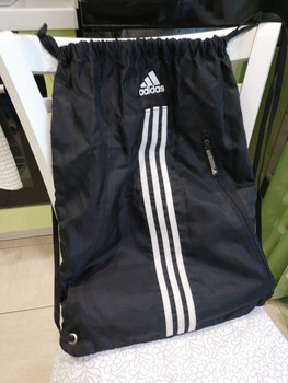 мешок Adidas Адидас черный 50 на 40 см лямки можно носить и как