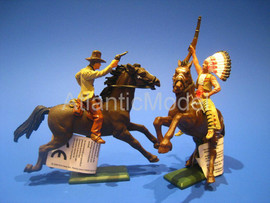 Солдатики 1/32 Britains Индеец вождь и шериф