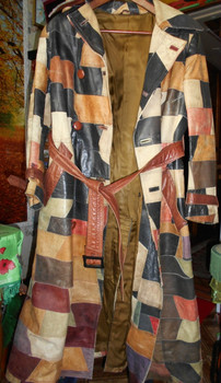 Авторское кожаное пальто