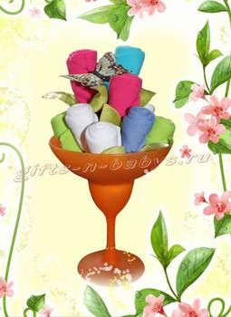 Букеты из одежды.