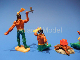 Солдатики 1/32 Timpo Индейцы Кайова-апачи 4 костер 6
