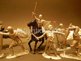 Солдатики 1/32 Jecsan Походы EL CID 10 фигур 9 поз