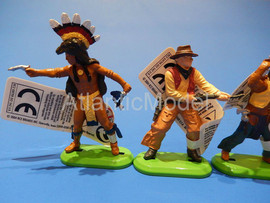 Солдатики 1/32 Britains Пешие индейцы ковбои 1971 6