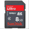 Карта памяти SD HC 8 Гб Sandisk Ultra Class 4
