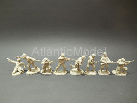 Солдатики 1/32 tssd Пехота армии США 8 шт 7 поз 2