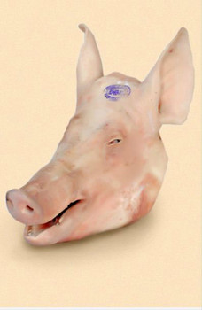 Головы свинные с ушами и языком пр-во Россия,г/з