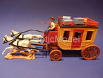 Солдатики 1/32 Timpo Дилижанс Второй набор Вестерн