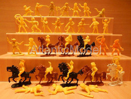 Солдатики 1/32 Hofler Ковбои Четвертый Желтый 28 2