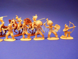 Солдатики 1/32 Hofler Индейцы Четвертый Бежевый 14 4