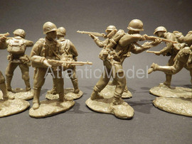 солдатики 1/32 AUSTIN США Морская пехота 12 шт