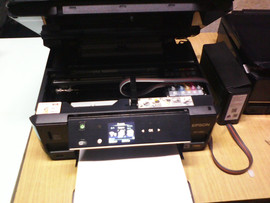 Epson xp-600+ снпч и чернила 4
