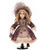 Немецкая фарфоровая кукла в стиле барокко Модница Ручная работа Высота