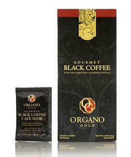 Черный кофе с ганодермой (линчжи)