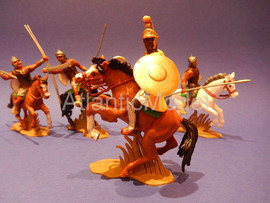 Солдатики 1/32 DSG Карфагенская конница 4 фигуры 4 10