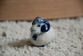 Фигурки из гжели (4 штуки). 3