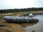 Надувная лодка из ПВХ с транцем и килем под мотор AN400