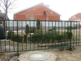 Заборы из профнастила, сетки Рабица, решетчатые. Краснодар. 9