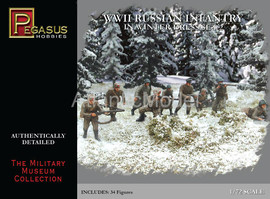 Солдатики 1/72 Pegasus Советская армия Зимняя форма №2 2МВ