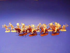 Солдатики 1/32 Hofler Индейцы Четвертый Бежевый 14 5