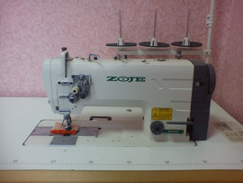 Двухигольная профессиональнаяпрямострочная швейная машина ZOJE Z