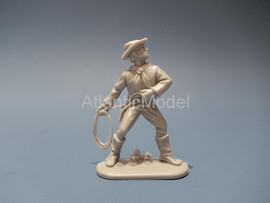 Солдатики 1/32 Hofler Ковбои Серый цвет №2 5 фигуры 5 позы 9