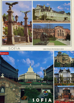 Чистые художественные открытки с видами городов бывших соцстран