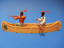 Солдатики 1/32 Timpo Индейцы Сарси в пироге 2 шт 4