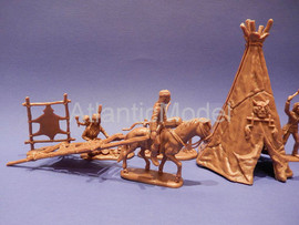 Солдатики 1/32 Atlantic Стоянка Апачи Четвертый 18 5