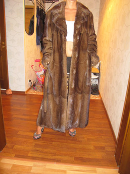 Норковая шуба(в пол)
