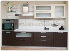 Кухня модели Мелита массив дуба от производителя на заказ