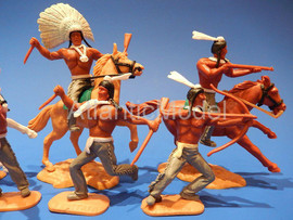 Солдатики 1/32 Timpo Индейцы Атсины 6 шт Вестерн