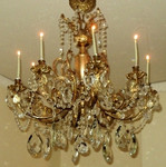 Старинная итальянская хрустальная люстра