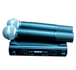Микрофон SHURE SM58 радиосистема­ 2 микрофона.КЕЙС.МАГАЗИН.