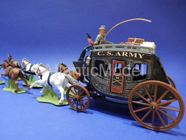 Солдатики 1/32 DSG Дилижанс армии Конфедерации ACW 10