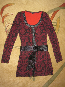 Платье -туника с поясом