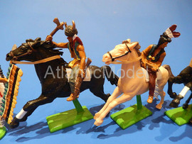 Солдатики 1/32 Britains Конные пешие индейцы ковбо 5
