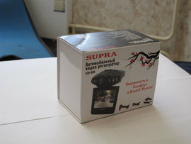 Видеорегистратор Supra SCR-800 с картой памяти Transcend CDHC 16