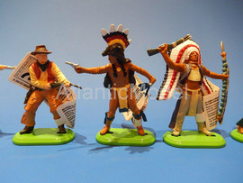 Солдатики 1/32 Britains Индейцы Ковбои Второй наб 4