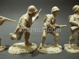 Солдатики 1/32 tssd Пехота армии США 8 шт 7 поз 10