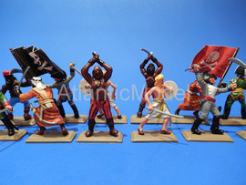 Солдатики 1/32 DSG Пираты 12 фигур 6 поз Ренессанс 4