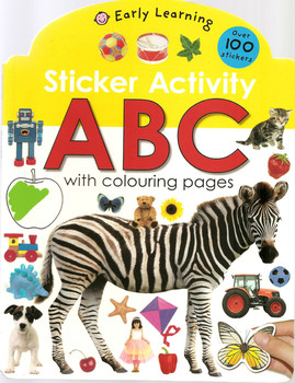 “Sticker Activity ABC with colouring pages” early learning