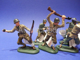 Солдатики 1/32 Britains Американские солдаты 6 шт.