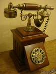 Телефон в старинном стиле, новый