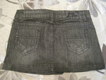Юбка джинсовая в чёрно-серых тонах Ширина 31 см Высота 25 см