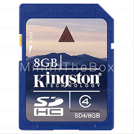 Карта памяти SDHC Kingston 8 Гб Class 4